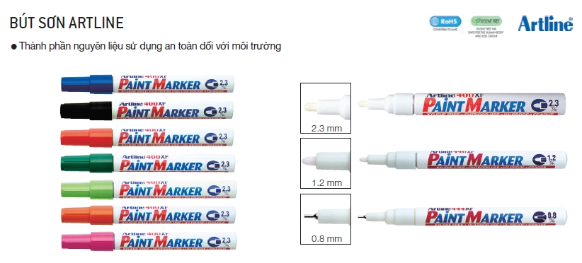 Cung Cấp Bút Sơn Chính Hãng - Bút Viết và Đánh Dấu Trên Mọi Chất Liệu